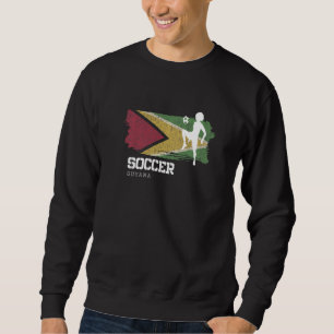 Fußball Guyana Flag Football Frauenfußball Mädchen Sweatshirt