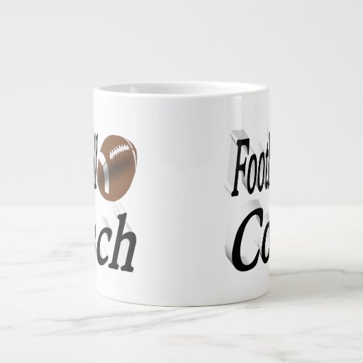 Fußball-Halbtext Jumbo-Tasse (Vorderseite)