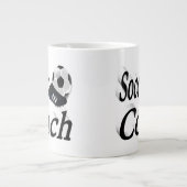 Fußball-Halbtext Jumbo-Tasse (Vorderseite)