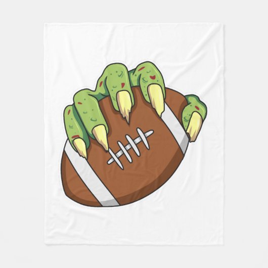 Fußball Halloween Design für einen Fußballfan Fleecedecke (Vorderseite)