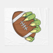 Fußball Halloween Design für einen Fußballfan Fleecedecke (Vorderseite (Horizontal))