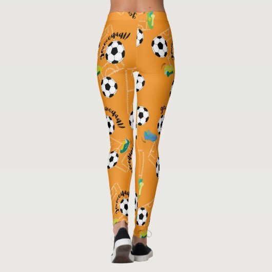 Fußball Halloween Leggings (Rückseite)