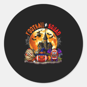 Fußball Halloween-Mannschaft drei Horror-Ausrüstun Runder Aufkleber