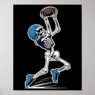 Fußball Halloween Men Boys Frauenfußball Fan Poster