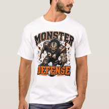 Fußball Halloween Monster Vintage Sportmaskottchen