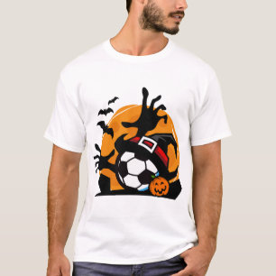 Fußball Halloween Nacht T-Shirt