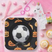 Fußball Halloween Thema mit Ball Pappteller (Party)