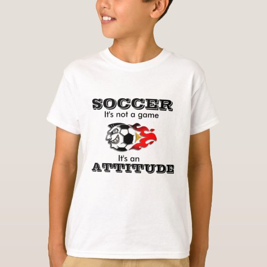 Fußball-Haltungs-T - Shirt für Kinder (Vorderseite)