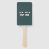 FUSSBALL-Handlüfter mit benutzerdefiniertem Text Fächer (Rückseite)