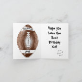 Fußball Happy Birtday, weitere Einzelheiten Karte (Innenseite)