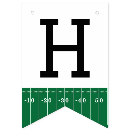 Fußball-Happy Birthday Banner im ersten Jahr (Zweite Fahne)