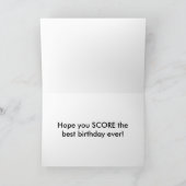 Fußball Happy Birthday Card Karte (Innenseite)