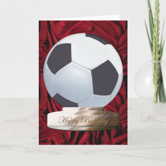 Fußball Happy Birthday Card Karte (Vorderseite)