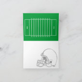 Fußball Happy Birthday Card Karte (Innenseite)