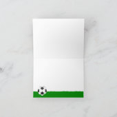 Fußball Happy Birthday Karte (Innenseite)