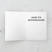 Fußball Happy Halloween Karte (Innenseite)