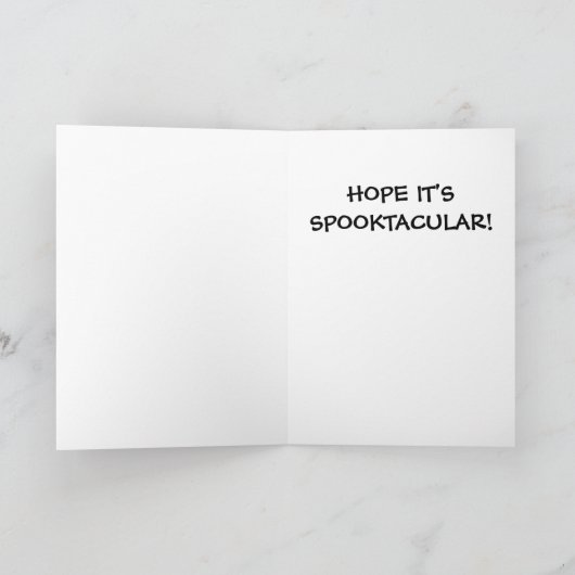 Fußball Happy Halloween Karte (Innenseite)