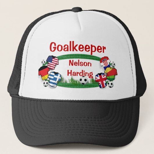 Fußball ~ Hat # 4 Truckerkappe (Vorderseite)