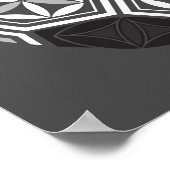 Fußball-heilige Geometrie Poster (Ecke)