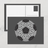 Fußball-heilige Geometrie Postkarte (Vorne/Hinten)