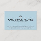 Fußball-heilige Geometrie Visitenkarte (Rückseite)