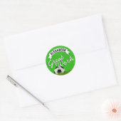 Fußball Heimunterricht Runder Aufkleber (Umschlag)
