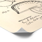 Fußball Helm 1913 Patent Art Old Peper Poster (Ecke)
