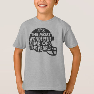 Fußball Helm Es ist der Wonderfu Gray T-Shirt