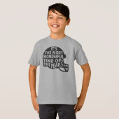 Fußball Helm Es ist der Wonderfu Gray T-Shirt (Vorne ganz)