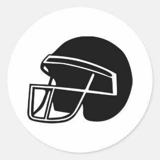 Fußball - Helm Runder Aufkleber