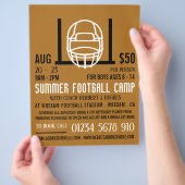 Fußball-Helm & Ziel, Fußball-Camp-Werbung Flyer (Hand)