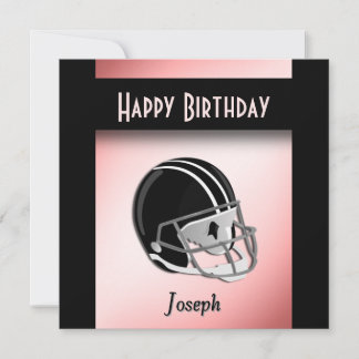 Fußball Helmet Geburtstagsparty Einladung