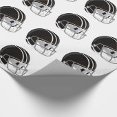 Fußball Helmet Geschenkpapier (Ecke)