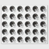 Fußball Helmet Geschenkpapier (Flach)