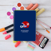 Fußball Helmet Notizblock