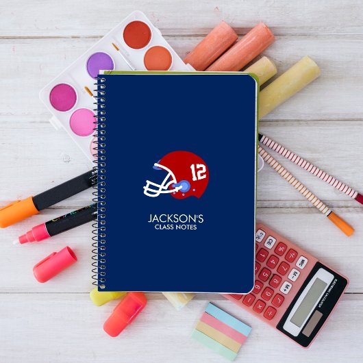 Fußball Helmet Notizblock