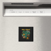 Fußball Herbst Tore Spaß Kinder Herbst Pixel Video Magnet (In Situ (Geschirrspüler))