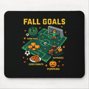 Fußball Herbst Tore Spaß Kinder Herbst Pixel Video Mousepad