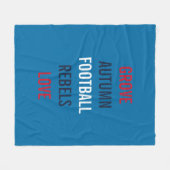 Fußball Herbstbrise Tailgate Duschkabine Party Gem Fleecedecke (Vorderseite (Horizontal))