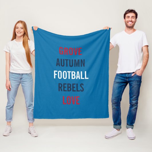 Fußball Herbstwind Tailgate Dusche Party Gemütlich Fleecedecke (Beispiel)