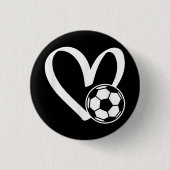 Fußball-Herz Button (Vorderseite)