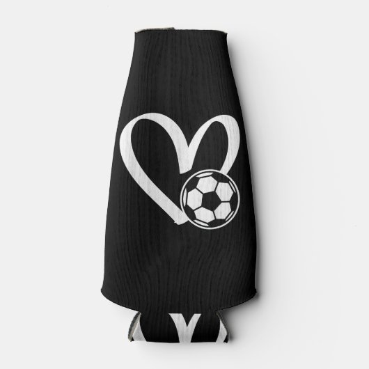 Fußball-Herz Flaschenkühler (Vorderseite)
