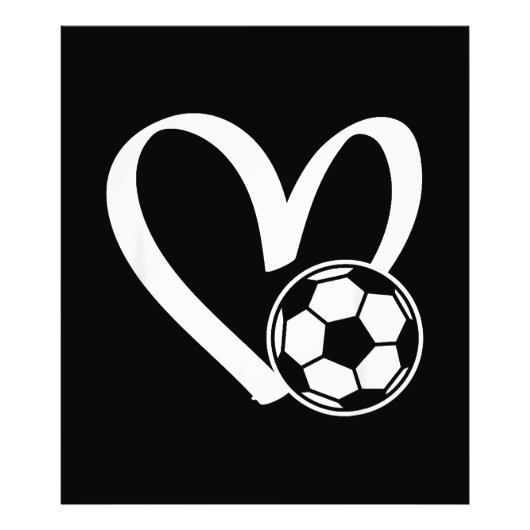 Fußball-Herz Fotodruck (Vorne)