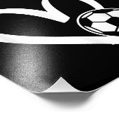 Fußball-Herz Fotodruck (Ecke)