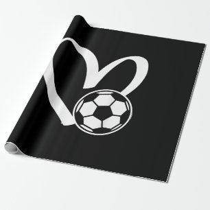 Fußball-Herz Geschenkpapier