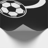 Fußball-Herz Geschenkpapier (Ecke)