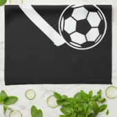 Fußball-Herz Geschirrtuch (Gefaltet)