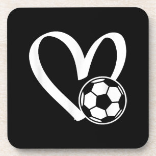Fußball-Herz Getränkeuntersetzer