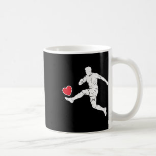 Fußball Herz Grafik Fußball Spieler Stürmer Leiden Kaffeetasse