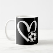Fußball-Herz Kaffeetasse (Links)